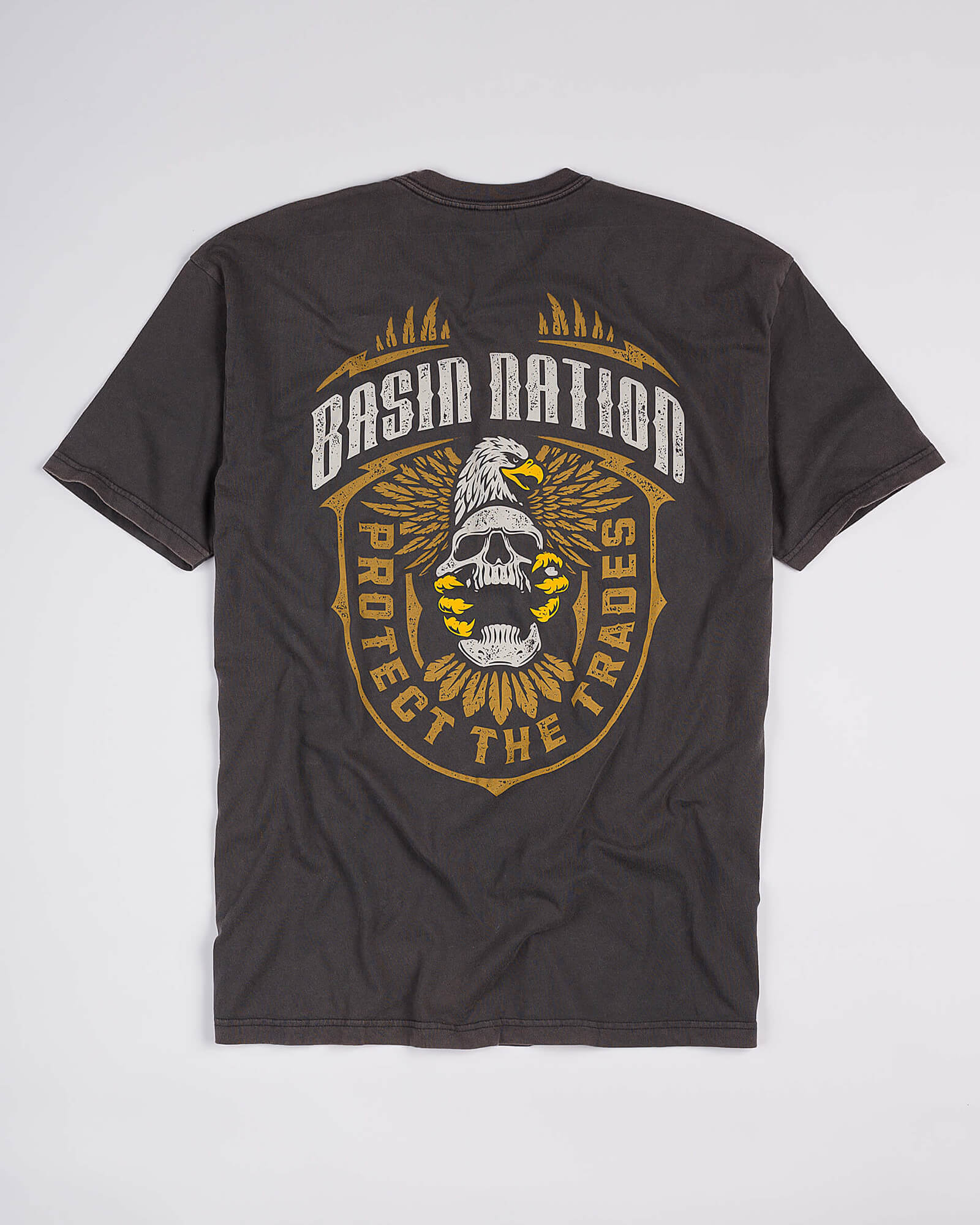 "Protect the Trades" - Eagle & Skull Badge T Shirt