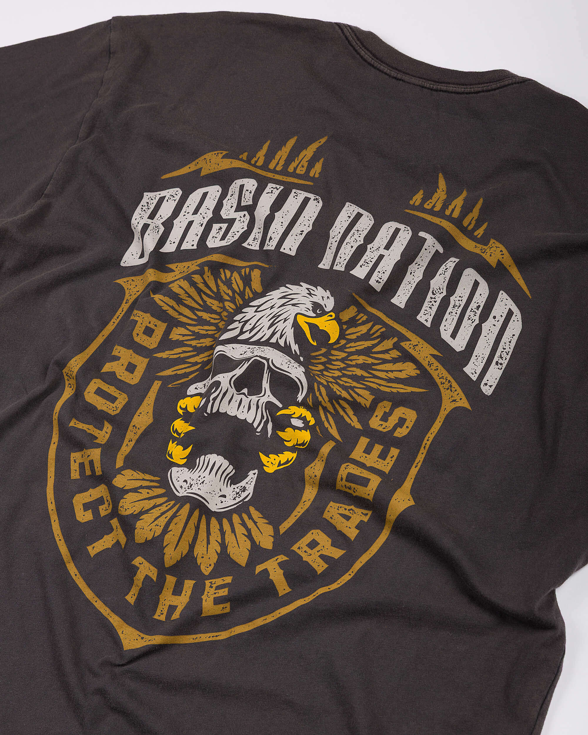 "Protect the Trades" - Eagle & Skull Badge T Shirt