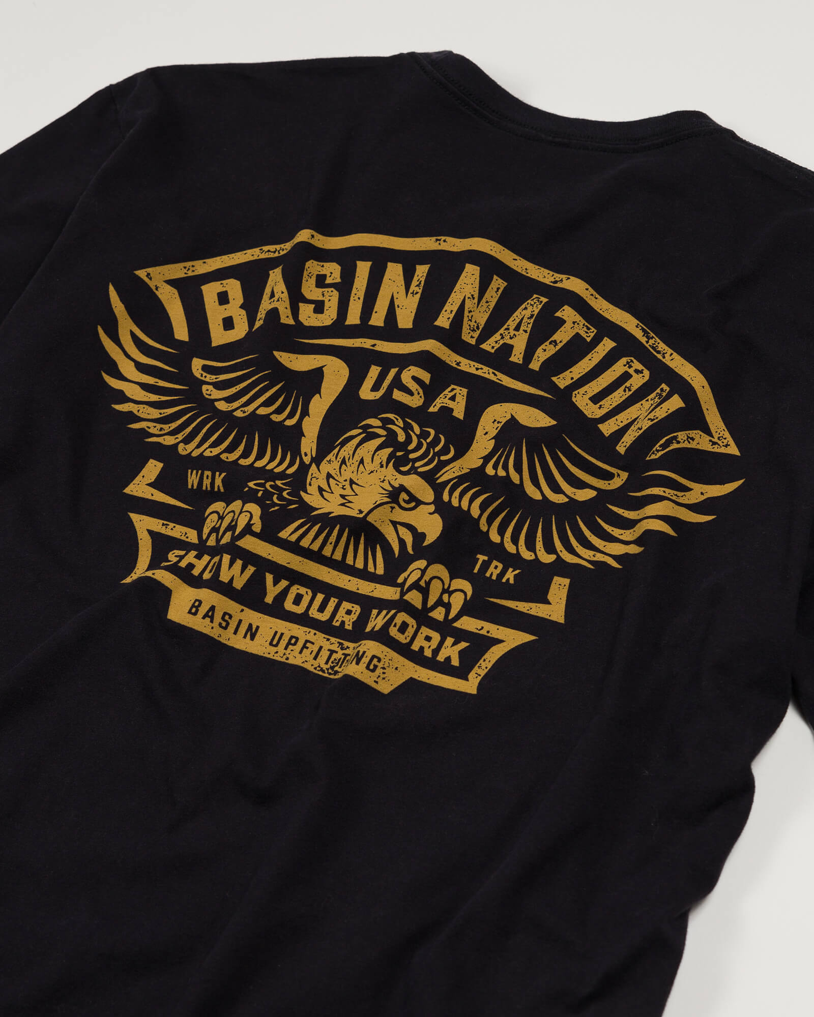 Show Your Work - Basin Nation Eagle Badge Short Sleeve