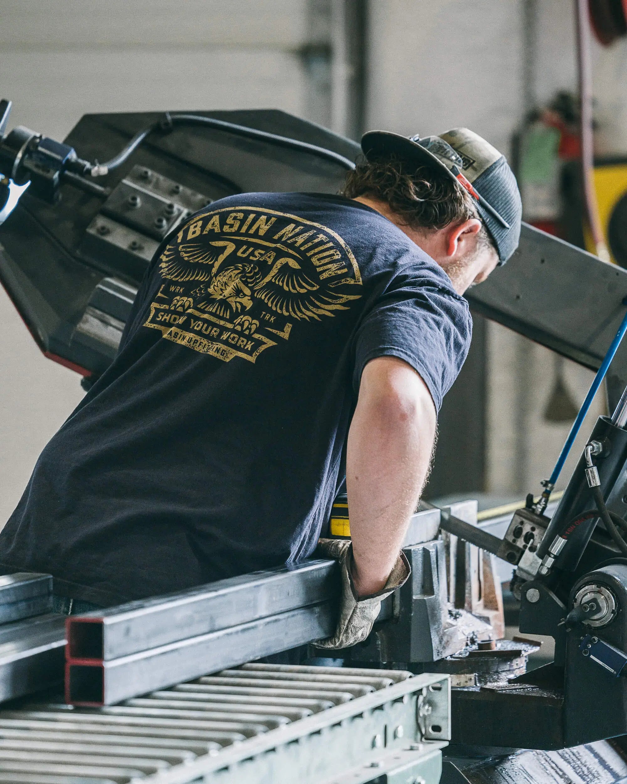 Show Your Work - Basin Nation Eagle Badge Short Sleeve