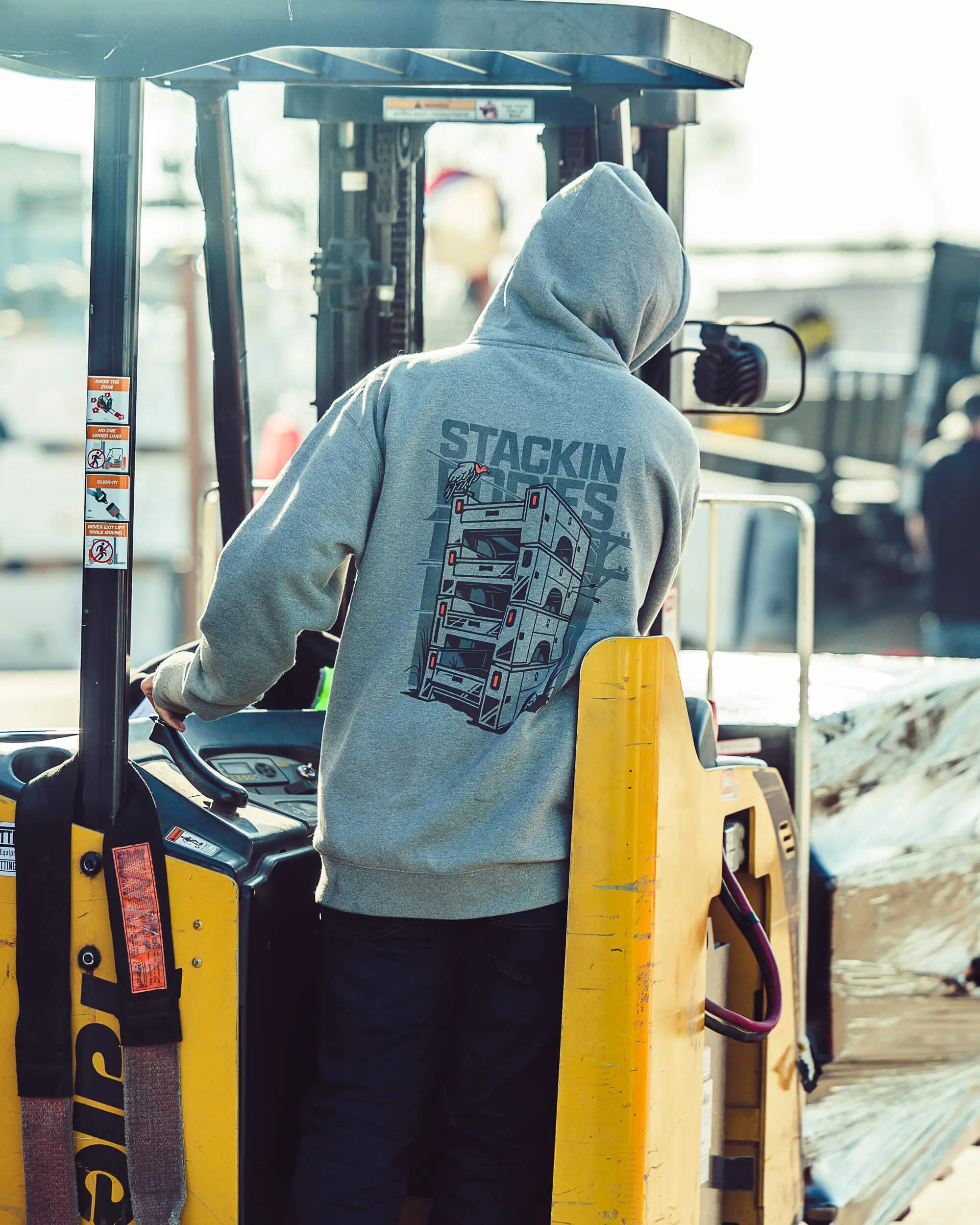 "Stackin' Bodies" Heavyweight Zip Hoodie